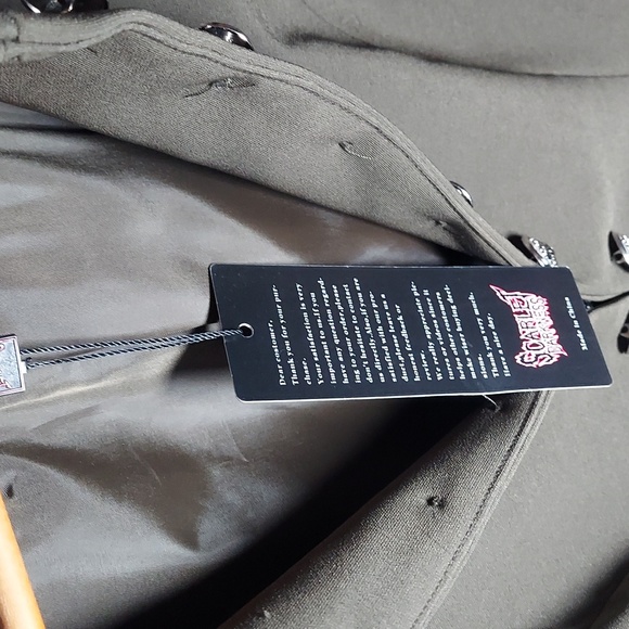 Scarlett Darkness steampunk military style blazer jacket sz M - NWT - Picture 6 of 9